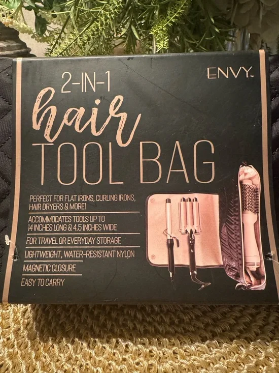 Envy Hair Tools Travel Bag Bundle w/ Make Up Brush Set & Flex Detangling Brush 💖 - Picture 3 of 9